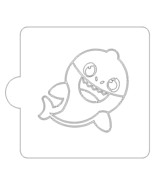 Baby Shark Cartoon Stencil for Cookies or Cakes USA Made LS995 - £3.18 GBP