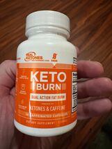 Real Ketones KETO Burn Dual Action Fat Burn 30 Capsules Ketones &amp; Caffeine - $11.88