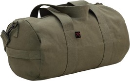 Canvas Shoulder Duffle Bag Duffel Gym Bag for Men Women Sports Duffel Bag Olive  - £30.46 GBP
