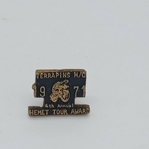 Vintage Terrapins M/C Vest Pin 1971 Hemet Tour Award Measures 5/8&quot; Motor... - $7.99