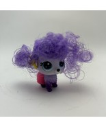 Hasbro Littlest Pet Shop #3-88 Bebe La Poodle Dog Purple Tinsel Hair Bow... - £7.28 GBP