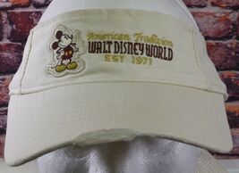Walt Disney World Mickey Mouse Cream Visor Hat Adjustable 1971 Embroider... - $12.12