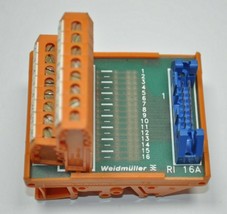 Weidmuller Terminal Block 914892/67 RI-16A IDC GSED RS-70 Male - £18.63 GBP