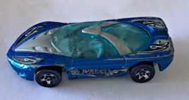 1989 Hot Wheels Pontiac Banshee Sports Car Blue Diecast 1/64 Malaysia - $3.47