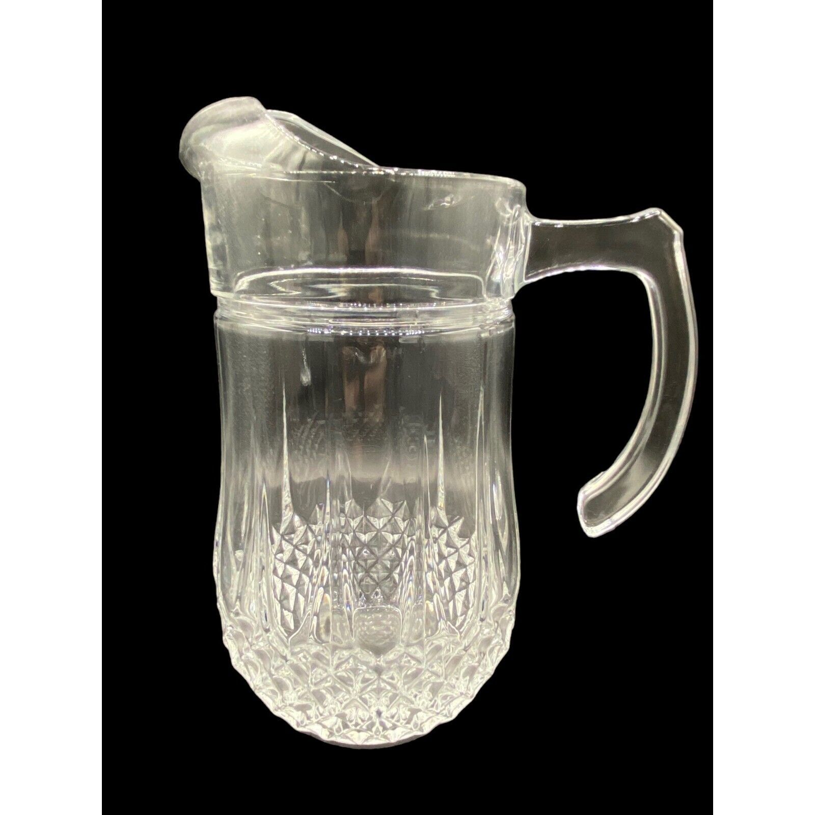 Vintage Longchamp Crystal Pitcher by Cristal D&#39;Arques 9.5&quot; - $24.62