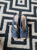Berkertex Women Blue Sandal Size 3uk/36eur Express Shipping - $22.50