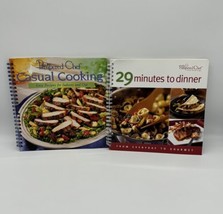 PAMPERED CHEF Cookbooks 29 Minutes to Dinner &amp; Casual Cooking Easy Recipes Grill - £7.90 GBP