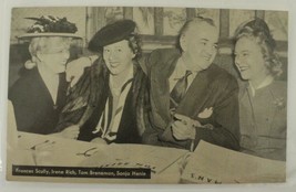 Vintage Postcard Abc Tom Breneman Breakfast In Hollywood Sonja Henie Irene Rich - £10.11 GBP