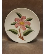 Stangl Pottery PRELUDE Trenton NJ 8.25&quot; Salad Plate w Pink Lily Hand Dec... - $8.75