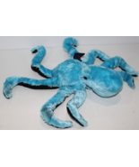 The Petting Zoo Lite Blue Octopus 9&quot; Black Plush Squid Soft Toy Stuffed ... - $20.32