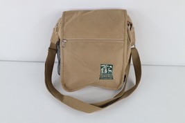Vtg 90s Distressed Spell Out National Wildlife Federation Crossbody Bag Beige - £31.11 GBP