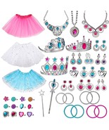 51Pcs Princess Jewelry Toy Pretend Play Set Ballet Tutu Skirts Of Stars ... - £30.66 GBP