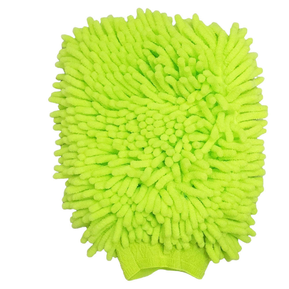 Primary image for GREEN Microfiber Car Kitchen Household Wash Washing Cleaning Glove Mitt New