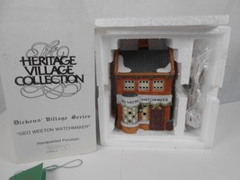 DEPARTMENT 56 GEO. WEETON WATCHMAKER DICKENS&#39; VILLAGE SERIES #5926-9 EUC... - £18.35 GBP