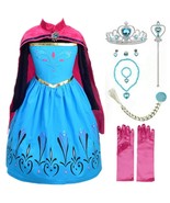 Queen Princess Coronation costume Party Dress up set For Kid Girls Toddl... - £17.37 GBP+