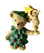 Vintage Claire’s Bears 1997 Christmas Tree Bear Ornament 4 X 4 Inches - £8.01 GBP
