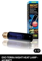 EXO TERRA NIGHT HEAT LAMP - 40 WATT - $17.45 CAD