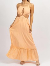 Endless Blu. sherbet tie back maxi dress in ORANGE - $41.00