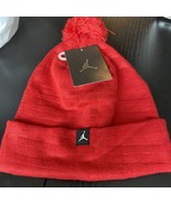 Jordan Jumpman Kid Pom Cuffed Knit Hat Varsity Red  9A1370-344 Size 8/20 - €17,49 EUR