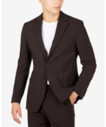 Michael Kors Kuffs MKtech Men&#39;s Solid Modern-Fit Suit Jacket Only Black-46L - $115.23 CAD