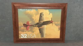 Mustang Classic American Aircraft 1997 32c Stamp Canvas Framed Art Print - $50.00