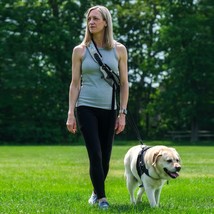 Multi-Use 5-in-1 Dog Leash – Hands-Free Reflective Crossbody with Pouch ... - $71.99