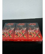 JVC High Performance 6 Hour 120 SX T-120 SX VHS Tapes (3 Pack) - £8.83 GBP