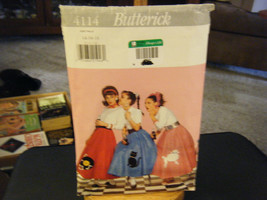 Butterick 4114 Misses Poodle Skirt Costume Pattern - Size 14/16/18 - £6.10 GBP