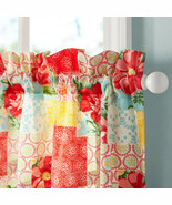 Pioneer Woman Patchwork 3-PC Kitchen Curtain Set Tiers Valance 60x36&quot;L - $922.52 MXN