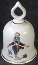 Leap Frog, Norman Rockwell - September 1979 Danbury Mint Collectible Bell COA - £21.01 GBP