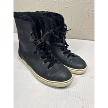 UGG Croft Exotic Snakeskin Velvet Black Lace Up 1014493 High Tops Womens... - $745.43 MXN