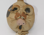 Unsigned Studio Art Pottery 6 in Silly Brown Pig Jug Figure - $49.49