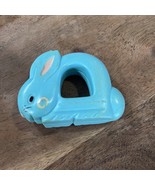 Vintage The First Years Bunny Rabbit Hand Rattle Baby Toy 1983 Mint Gree... - €10,31 EUR