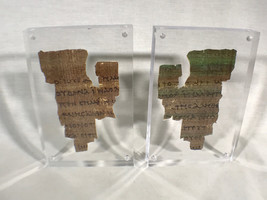 St John Fragment the Oldest New Testament Piece Papyrus Replica, With Plaque - £47.87 GBP