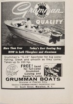 1961 Print Ad Grumman Aluminum &amp; Fiberglass Boats Marathon,New York - $8.08