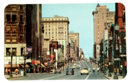 Main Street in Rochester Stores Downtown New York NY Dexter Press Postcard c1955 - £7.98 GBP