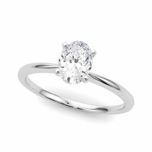 14K White Gold Princess Cut Lab Grown Diamond Engagement Ring 0.50ctw to... - $494.99+