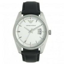 NWT Emporio Armani Men&#39;s Watch AR6015 Black/Silver - £92.64 GBP