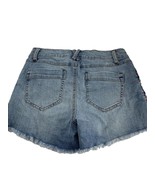 Harper Womens Short Shorts Size 27 Denim Embroidered Cut Offs Raw Hem Bo... - $18.81