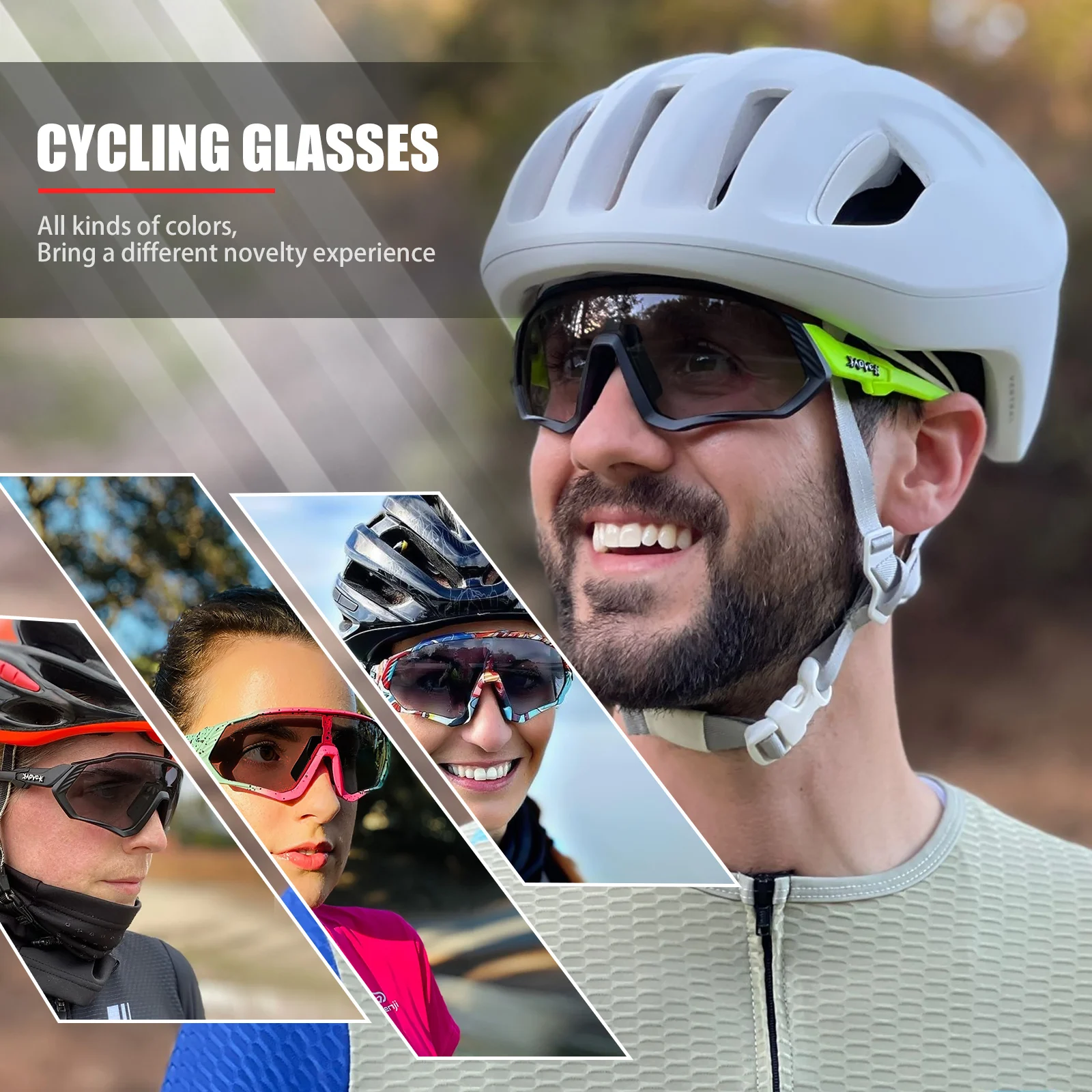 Sporting Brand New Photochromic Cycling Goggles Mountain Bike Cycling GlAes Outd - £48.19 GBP