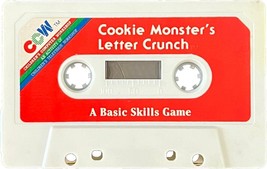 Cookie Monster&#39;s Letter Crunch, CCW Tandy Computer Game Cassette Data Tape - $5.99