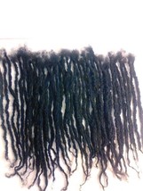 100% Human Hair Locks handmade Dreadlocks 28 pieces 6&quot; black 12mm thick ... - $110.00