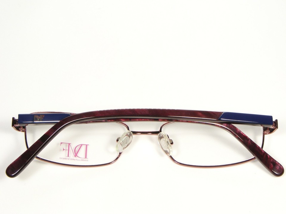 NEW Diane von Furstenberg DVF 8003 641 BURGUNDY EYEGLASSES METAL FRAME 51-16-135 Item image 9