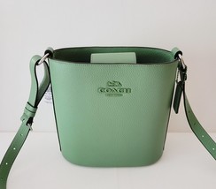 Coach CR153 Refined Pebbled Leather Tonal Sophie Bucket Bag Handbag Cros... - $182.41