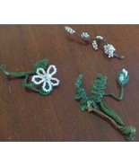 Lot of Vintage Hand-Crafted Beaded Flowers – SMALL LITTLE PIECES – EMBEL... - $13.56 CAD