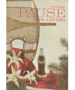 Pause for Living Winter 1961 1962 Vintage Coca Cola Booklet Christmas Ne... - £7.87 GBP