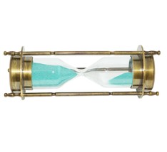 Antique Vintage Maritime Brass Sand Timer Nautical Hourglass Home Décor - $29.91