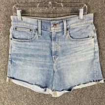 J Crew Shorts Women&#39;s 28 Cut Off Denim Stretch 5 Pockets Cotton Blue - $273.25 MXN