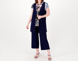 Attitudes by Renee Regular Global Illusion 3 Piece Set Navy Marble, Small - £34.99 GBP