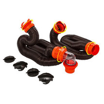 Camco RhinoFLEX 20&#39; Sewer Hose Kit w/4 In 1 Elbow Caps - £52.66 GBP